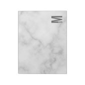 Modernes Personalisiertes Fettmonogramm und Name Notizblock (Rotiert)