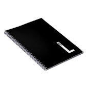 Modernes Personalisiertes Fettmonogramm und Name Notizblock (Rechte Seite)