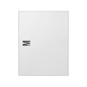 Modernes Personalisiertes Fettmonogramm und Name Notizblock (Rotiert)