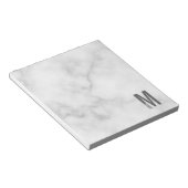 Modernes Personalisiertes Fettmonogramm und Name Notizblock (angewinkelt)
