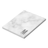 Modernes Personalisiertes Fettmonogramm und Name Notizblock (Rotiert)