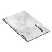 Modernes Personalisiertes Fettmonogramm und Name Notizblock (Rechte Seite)