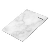 Modernes Personalisiertes Fettmonogramm und Name Notizblock (angewinkelt)