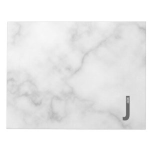 Modernes Personalisiertes Fettmonogramm und Name Notizblock