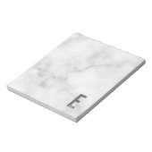 Modernes Personalisiertes Fettmonogramm und Name Notizblock (Rotiert)