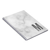 Modernes Personalisiertes Fettmonogramm und Name Notizblock (Rechte Seite)