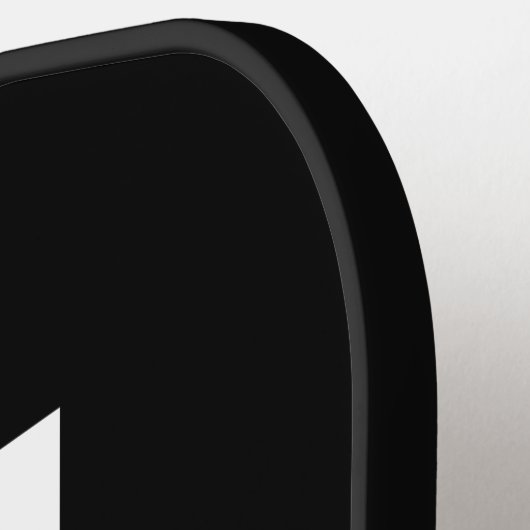 Modernes Personalisiertes Fettmonogramm und Name Pickleball Schläger (Linke Seite)