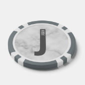 Modernes Personalisiertes Fettmonogramm und Name Pokerchips (Einzeln)