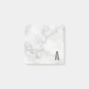 Modernes Personalisiertes Fettmonogramm und Name Post-it Klebezettel