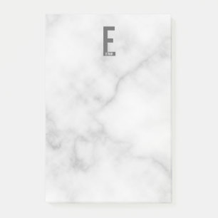 Modernes Personalisiertes Fettmonogramm und Name Post-it Klebezettel