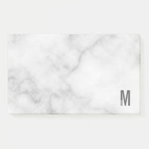 Modernes Personalisiertes Fettmonogramm und Name Post-it Klebezettel