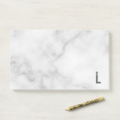 Modernes Personalisiertes Fettmonogramm und Name Post-it Klebezettel (Auf Schreibtisch)