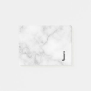 Modernes Personalisiertes Fettmonogramm und Name Post-it Klebezettel