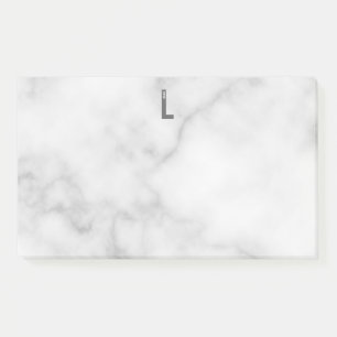 Modernes Personalisiertes Fettmonogramm und Name Post-it Klebezettel