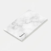 Modernes Personalisiertes Fettmonogramm und Name Post-it Klebezettel (angewinkelt)