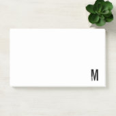 Modernes Personalisiertes Fettmonogramm und Name Post-it Klebezettel (Büro)