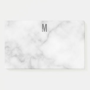 Modernes Personalisiertes Fettmonogramm und Name Post-it Klebezettel