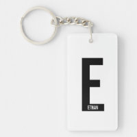 Modernes Personalisiertes Fettmonogramm und Name