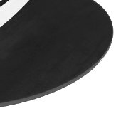 Modernes Personalisiertes Fettmonogramm und Name Schneidebrett (Ecke)