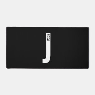 Modernes Personalisiertes Fettmonogramm und Name Schreibtischunterlage
