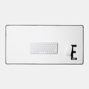 Modernes Personalisiertes Fettmonogramm und Name Schreibtischunterlage