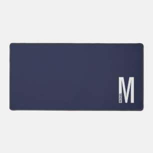 Modernes Personalisiertes Fettmonogramm und Name Schreibtischunterlage