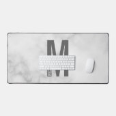 Modernes Personalisiertes Fettmonogramm und Name Schreibtischunterlage (Tastatur & Maus)