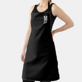 Modernes Personalisiertes Fettmonogramm und Name Schürze (InSitu)