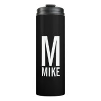 Modernes Personalisiertes Fettmonogramm und Name