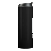 Modernes Personalisiertes Fettmonogramm und Name Thermosbecher (Nach links gedreht)