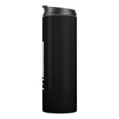 Modernes Personalisiertes Fettmonogramm und Name Thermosbecher (Nach rechts gedreht)