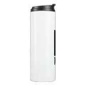 Modernes Personalisiertes Fettmonogramm und Name Thermosbecher (Nach links gedreht)