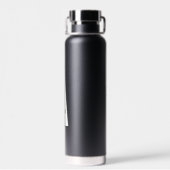 Modernes Personalisiertes Fettmonogramm und Name Trinkflasche (Rückseite)