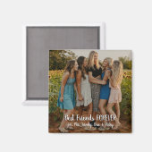 Modernes Personalisiertes Foto Bewährte Freunde fü Magnet (Vorderseite/Rückseite)