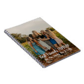 Modernes Personalisiertes Foto Bewährte Freunde fü Notizblock (Rechte Seite)