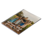 Modernes Personalisiertes Foto Bewährte Freunde fü Notizblock (Linke Seite)