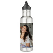 Modernes Personalisiertes Foto Edelstahlflasche (Rechts)