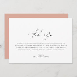 Modernes Personalisiertes Foto Flat Danke Karte