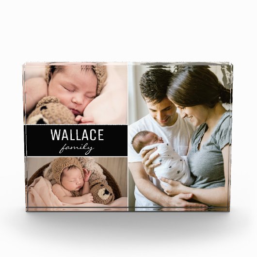 Modernes, Personalisiertes Foto für den Familienna (Vorderseite)