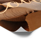 Modernes, Personalisiertes Foto für  Drehbücher Poster (Ecke)