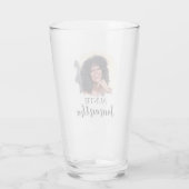 Modernes Personalisiertes Foto Glas (Rückseite)