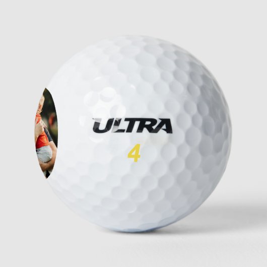 Modernes Personalisiertes Foto Golfball (Logo)
