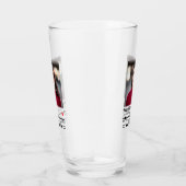 Modernes Personalisiertes Foto Happy Birthday Glas (Rechts)