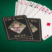 Modernes Personalisiertes Foto Ich bin ein großer  Spielkarten