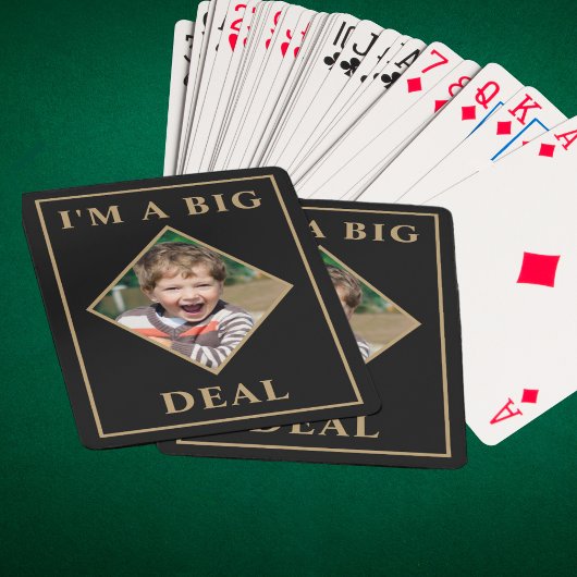 Modernes Personalisiertes Foto Ich bin ein großer  Spielkarten