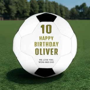 Modernes Personalisiertes Glück zum Geburtstag Fußball