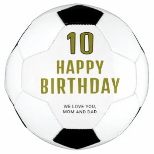 Modernes Personalisiertes Glück zum Geburtstag Fußball
