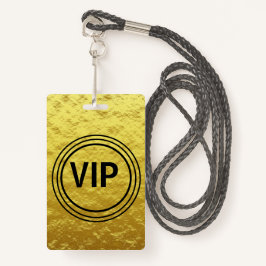 Modernes Personalisiertes Gold VIP All Access Konz Ausweis