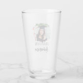 Modernes Personalisiertes Graduate Foto Glas (Rückseite)