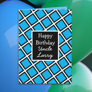 Modernes Personalisiertes Happy Birthday Uncle Karte